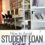How to avoid student loan scams and not pay $100s to get help with your student loan debt.