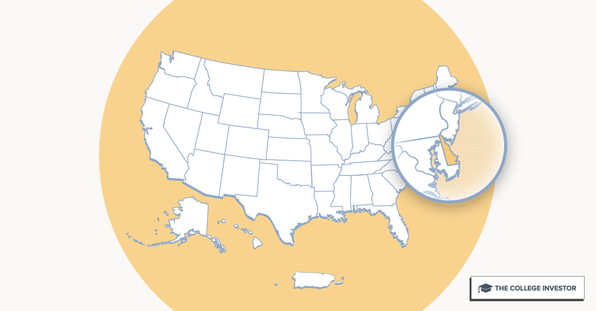CollegeInvestor_1200x627_Infographic_ 50 + 2 Individual State Call Outs_Delaware Delaware 529 Plan