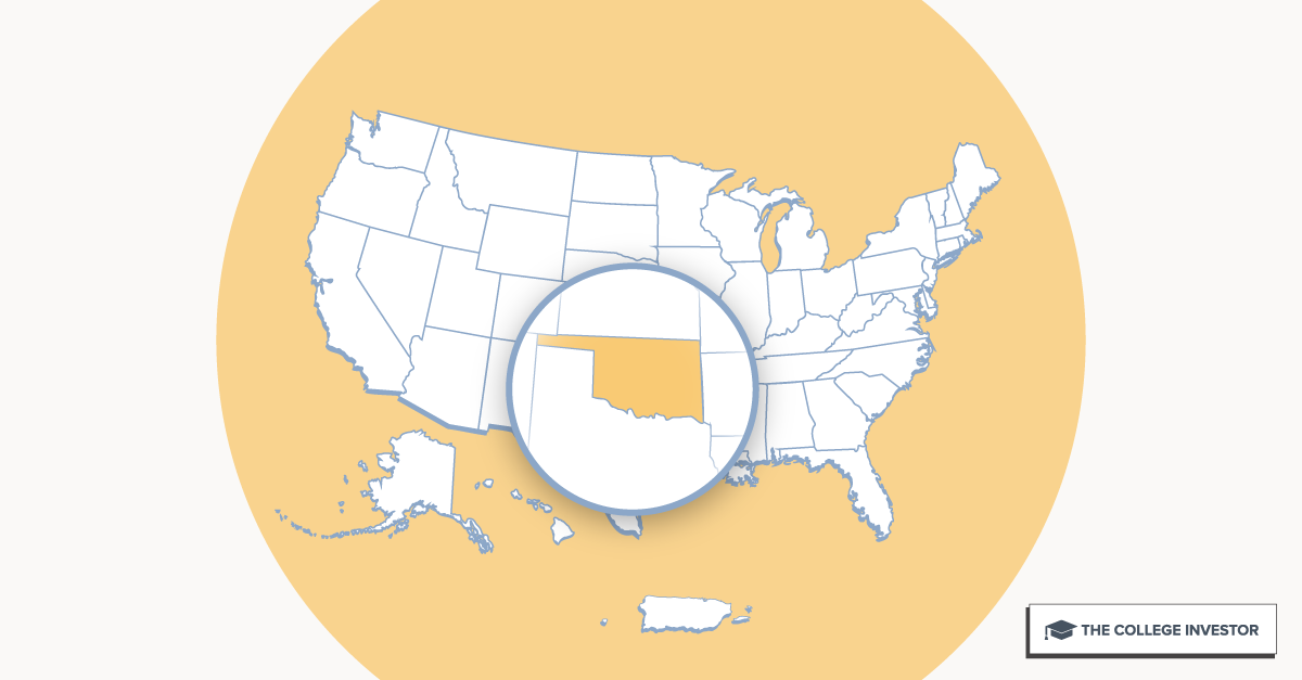 CollegeInvestor_1200x627_Infographic_ 50 + 2 Individual State Call Outs_Oklahoma Oklahoma Student Loan And Financial Aid Programs