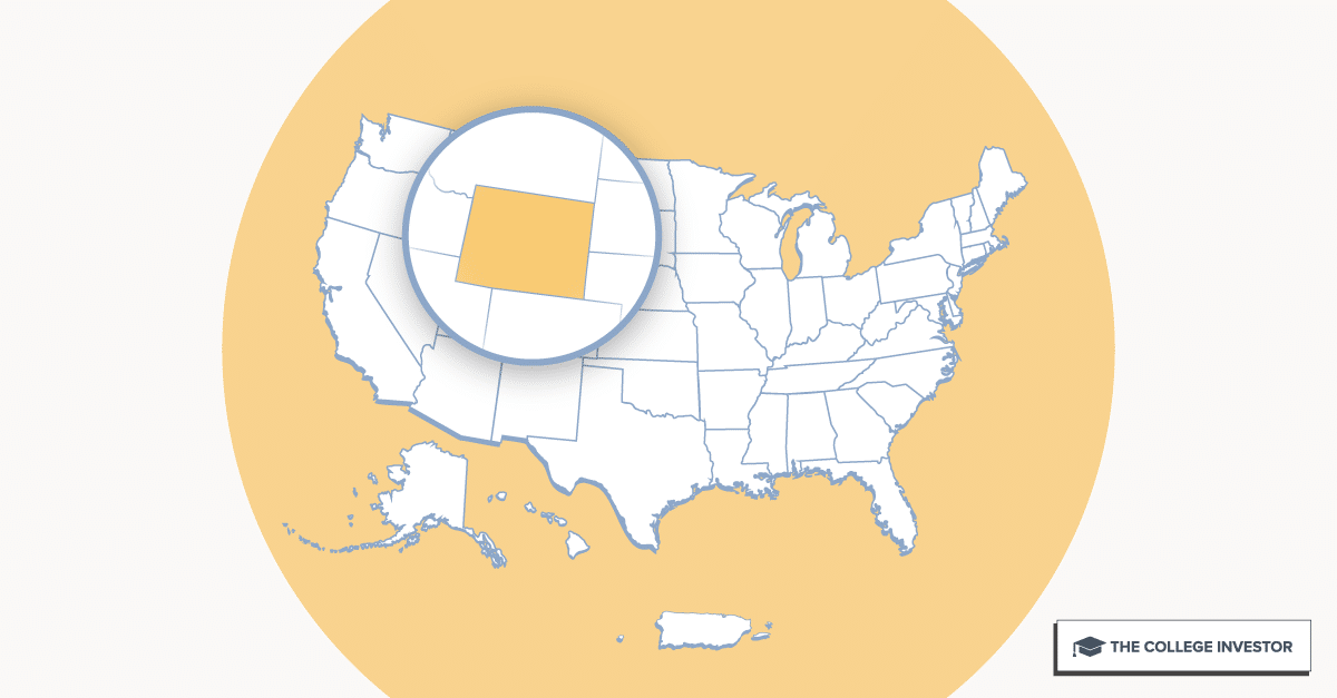 CollegeInvestor_1200x627_Infographic_ 50 + 2 Individual State Call Outs_Wyoming Wyoming Student Loan Forgiveness Programs