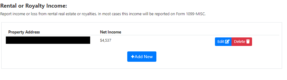 Screenshot of one of FileYourTaxes.com's section summaries Screenshot of one of FileYourTaxes.com's section summaries