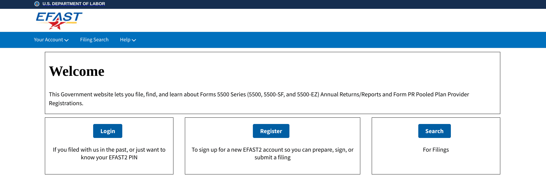 form 5500-ez EFAST form 5500-ez EFAST