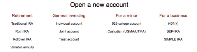 Vanguard Review: Account Types